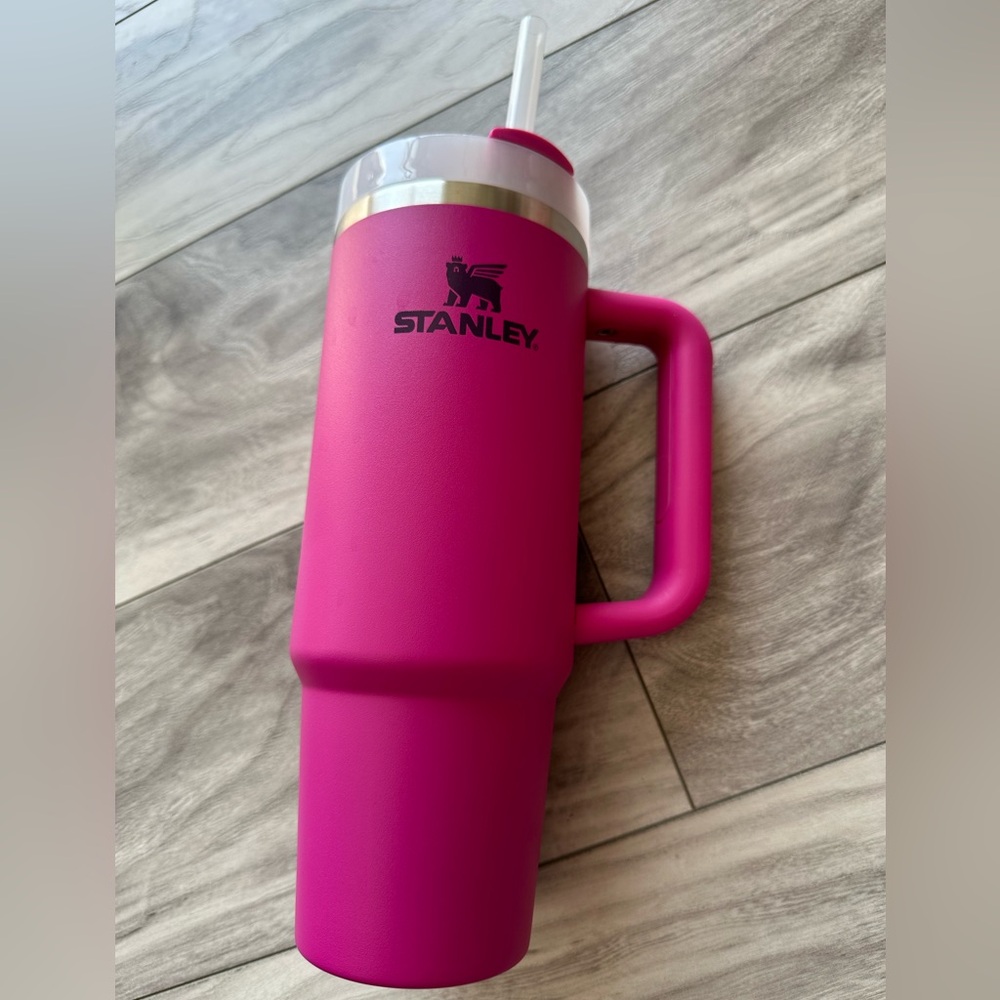 Fuchsia 40oz Stanley Tumbler with Handle